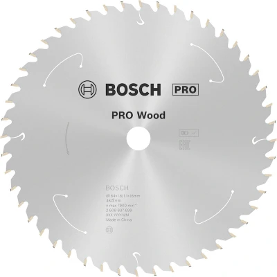 Afbeelding van Bosch Accessories 2608837699 Hardmetaal cirkelzaagblad 184 x 16 mm Aantal tanden: 48 1 stuk(s)
