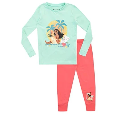 Afbeelding van Disney Pyjama set Moana meisjes nauwsluitend Vaiana, Meerkleurig