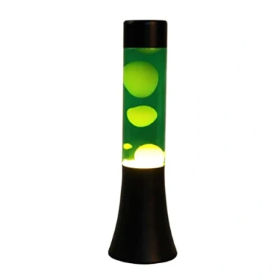 Afbeelding van Lavalamp Zwart/Groen/Wit, 30cm