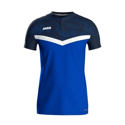 Afbeelding van JAKO Polo Iconic rood/wijnrood L royal/marine / 4XL
