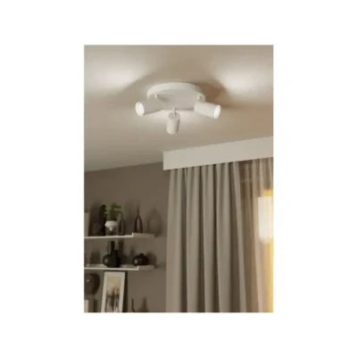 Afbeelding van EGLO connect.z Telimbela Z Smart Spot GU10 Ø 25 cm wit Instelbaar RGB &amp; licht Dimbaar Zigbee