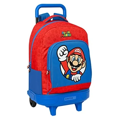 Afbeelding van GDE Rugzak Super Mario verwijderbare compacte wielen