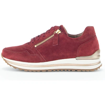 Afbeelding van Gabor dames sneakers, laag model, comfortabele breedtemaat, uitneembare binnenzool (Hxb)