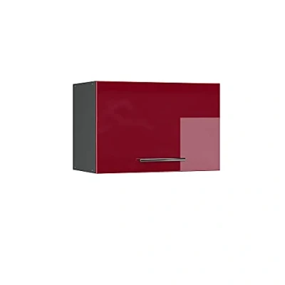 Afbeelding van Vicco Hangkast Fame Line, Bordeauxrode hoogglans/Antraciet, 60 cm Plat