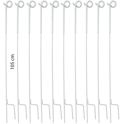 Afbeelding van Ako Veerstalenpaal met Krul 105cm 10 Stuks
