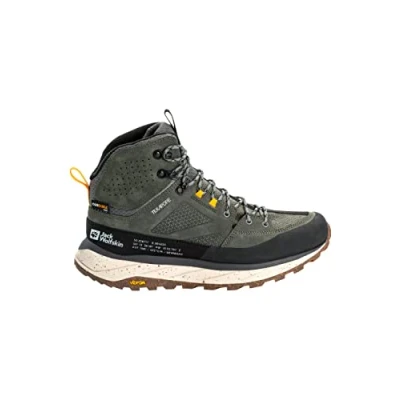 Afbeelding van Jack Wolfskin Outdoorschoenen, Heren, Maat: 44.5, Gecko green Leer/ synthetisch