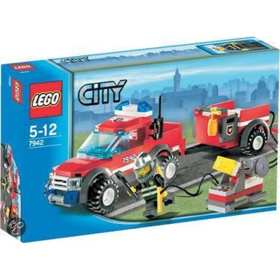 Afbeelding van LEGO City Brandweer Pick Up Truck 7942