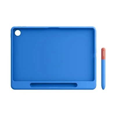 Image de Lenovo Play Suite Boîtier de protection coque pour tablette silicone liquide, polycarbonate bleu Tab ZAEH, ZAEJ, ZAEL