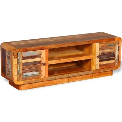 Afbeelding van Tv meubel 120x30x40 cm massief gerecycled hout