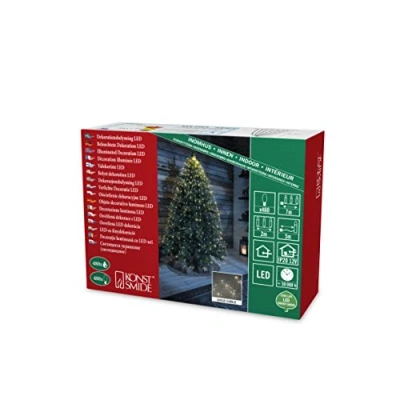 Afbeelding van Konstsmide 6382 180 LED engelenhaar Druppel Warmwit Transparant