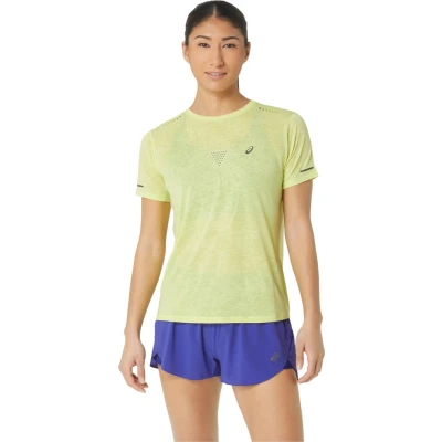 Afbeelding van Asics Metarun Pattern SS Tshirt print, Dames, Maat: Small, Glow yellow