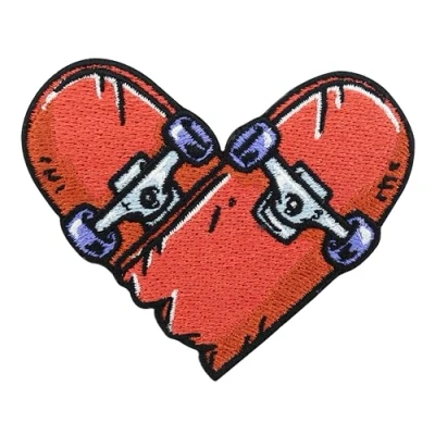 Afbeelding van Patch om op te strijken, hart van skateboarden, skater patches, opstrijkbare kleine naaipatches, strijkapplicaties Finally Home