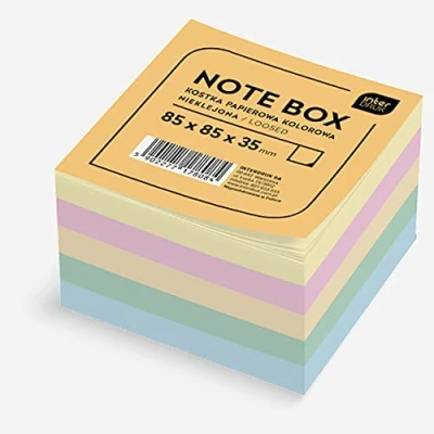 Image de Interdruk KOSPAPFKNK Bloc mémo coloré 85 x 35 mm Feuilles volantes Multicolore