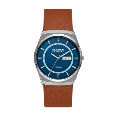 Afbeelding van Skagen dames Melbye Titanium horloge SKW6906 in de kleur Bruin