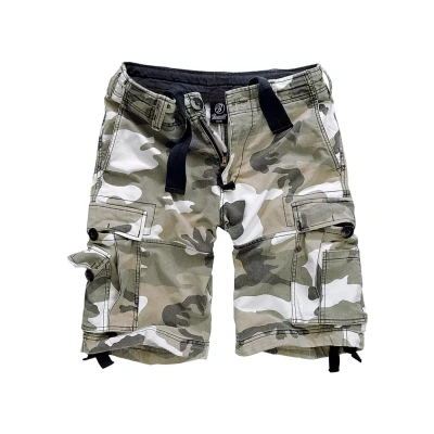 Afbeelding van Brandit Vintage Shorts, Heren, Maat: Large, Snowcamo
