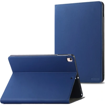 Afbeelding van Accezz Tablet Hoes Geschikt voor iPad Air 2 (2014) / 6 (2018) 9.7 inch 5 (2017) Classic Case Donkerblauw
