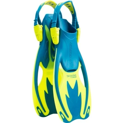 Afbeelding van Cressi Rocks Duikvliezen voor kinderen, uniseks, blauw/limoen, maat S M