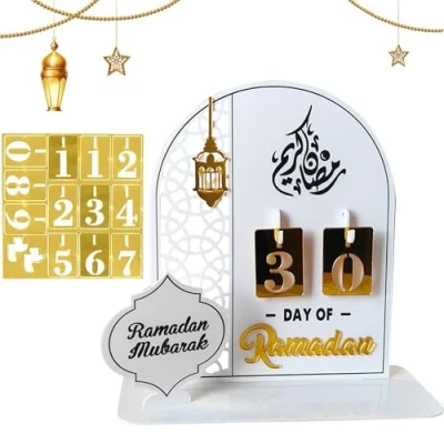 Afbeelding van Amebleak ramadan kalender, Eid Mubarak, decoratie, adventskalender, voor kinderen, aftelkalender, ornament, gebed, Mubarak