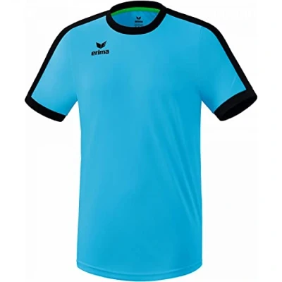 Afbeelding van Erima Retro Star Shirt Korte Mouw Heren Curaçao / Zwart Maat: XXL