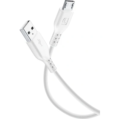 Afbeelding van Cellular Line Data kabel, micro usb flat, wit