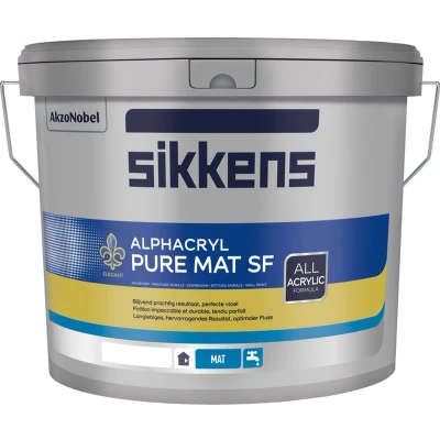 Afbeelding van Sikkens Alphacryl Pure Mat SF 5 Liter Muurverf