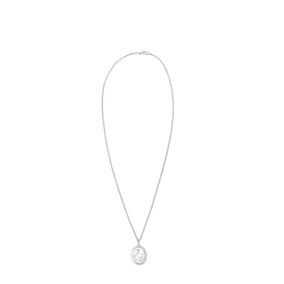 Afbeelding van Elli Mutter Figur Kristalle Ketting, Dames, Maat: 45, Silber
