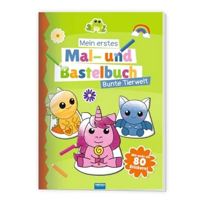 Afbeelding van Trötsch Mein erstes Mal und Bastelbuch Bunte Tierwelt