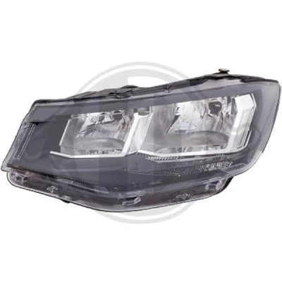 Afbeelding van DIEDERICHS 2298683 Koplampen Links H7, H15, PY21W Halogeen voor rechtsrijdend verkeer Met regelmotor LWR