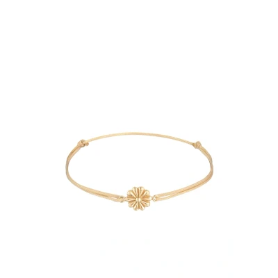Afbeelding van Elli Basic Flower Armband goldcoloured, Dames, Maat: 16, Gold coloured