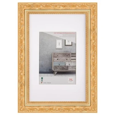 Afbeelding van walther design CR050G Barok fotolijst van hout, 40 x 50 cm, goudkleurig