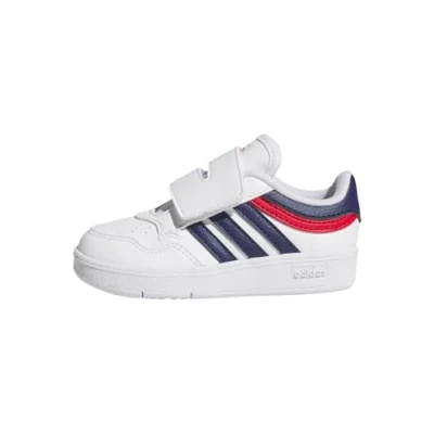 Afbeelding van adidas HOOPS 4.0 SHOES schoenen, uniseks, baby, Ftwr Wit/Donker Blauw/Better Scarlet, 19 EU