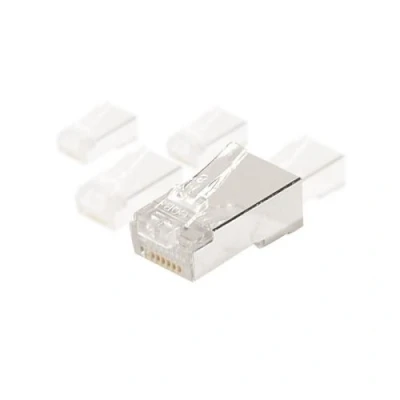 Image de Connecteur 8P8C RJ45 CAT6 utp pour monobrin lot de 10