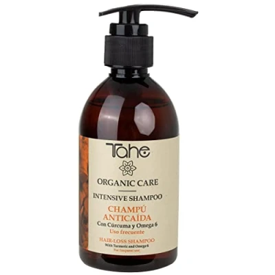 Afbeelding van Tahe Organic Care Intensieve anti haaruitval shampoo met kurkuma en omega 6 (300 ml)
