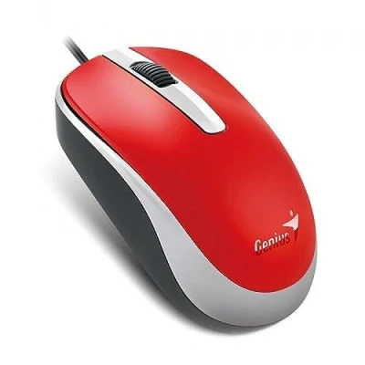 Afbeelding van Genius KYE 310105109 optische muis met kabel DX 120, Rood (Bedraad), Muis,