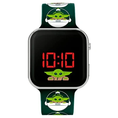 Afbeelding van Star Wars MNL4034 horloge, Zwart en groen bedrukt, bandjes, Riem
