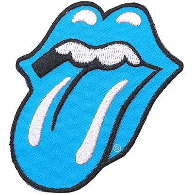 Afbeelding van The Rolling Stones Classic Tongue Patch Blauw