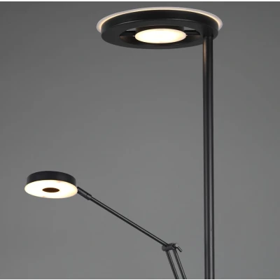Afbeelding van Vloerlamp met leesarm zwart