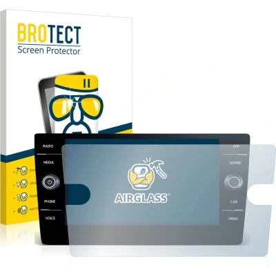 Afbeelding van BROTECT Screenprotector voor Volkswagen T Roc United TSI 2020 Discover Media 8&quot; Folie Beschermfolie Beschermglas transparant