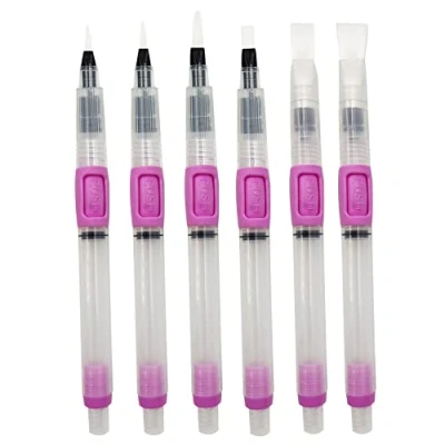 Afbeelding van Vaessen Creative Water brush pen set 6 stuks
