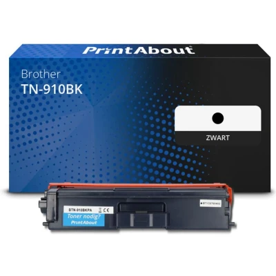 Afbeelding van Huismerk Brother TN 910BK Toner Zwart Extra hoge capaciteit