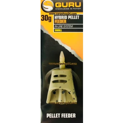 Afbeelding van Guru Hybrid Pellet Feeder Inline System Maat : Small 30g