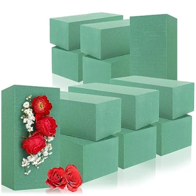 Afbeelding van com four® 12 x plug in samenstelling voor bloemstukken bloemenschuim verse bloemen spons evenementen