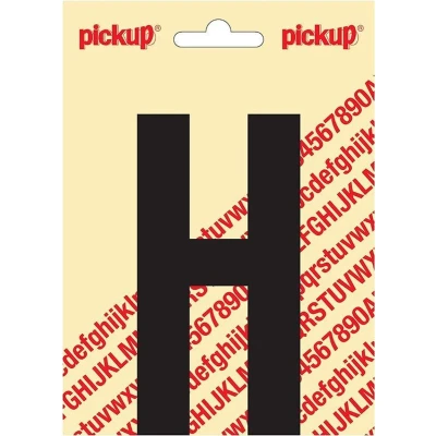 Afbeelding van Plakletter Nobel Sticker zwarte letter H Pickup