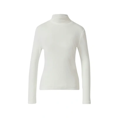 Afbeelding van s.Oliver Longsleeve IM SLIM FIT MIT Rollkragen Longsleeve, Dames, Maat: 40, Creme