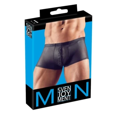 Afbeelding van Mannenboxer Met Rits Zwart