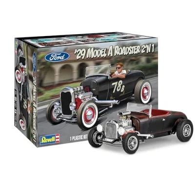 Afbeelding van 1:25 Revell 14463 1929 Ford Model A Roadster Car Plastic Modelbouwpakket