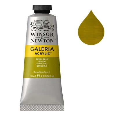 Image de Winsor &amp; Newton Galeria peinture acrylique (60 ml) 294 vert doré