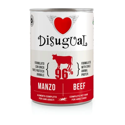 Afbeelding van 6x400g Disugual Adult Rund natvoer voor honden