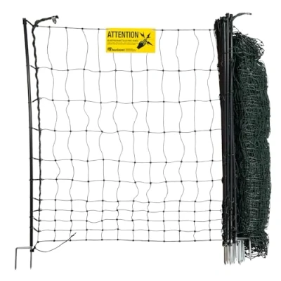 Afbeelding van Horizont Hondennet easyLine 25m lang 105cm hoog Dubbele Pen Elektrificeerbaar Voor o.a. Hond, Kat, Kip Of Kleine Huisdieren Omheiningsnet