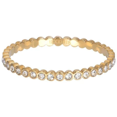 Afbeelding van Small Circle Stone iXXXi Vulring 2 mm Gold / 17